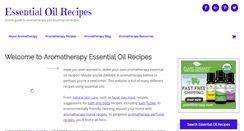 Desktop Screenshot of essential-oil-recipes.com