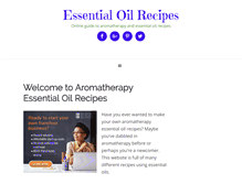 Tablet Screenshot of essential-oil-recipes.com